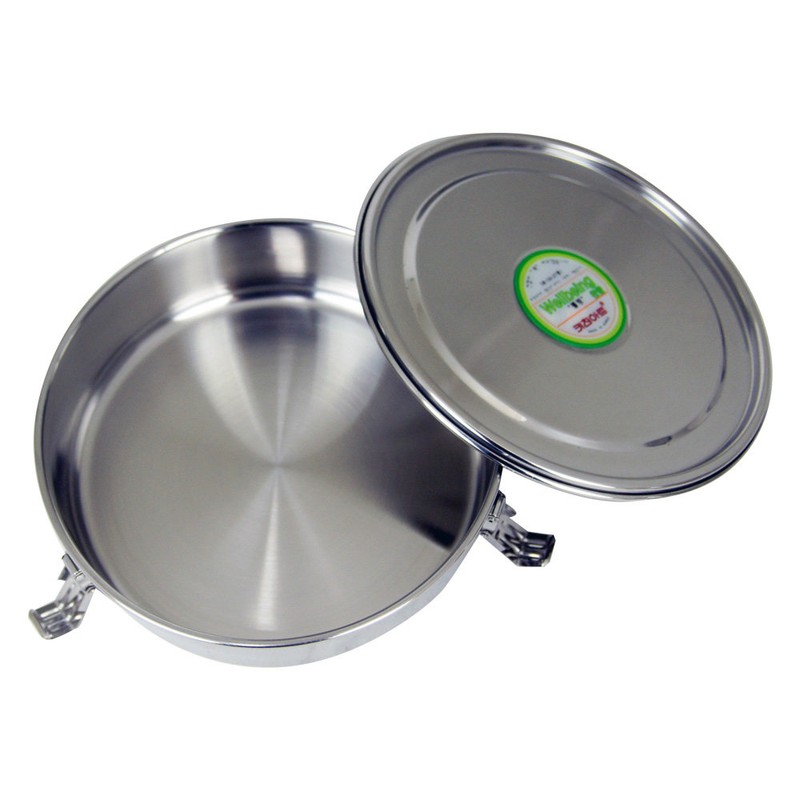 Kitchen Art Multi 3-tier round sealed stainless steel box (20cm
