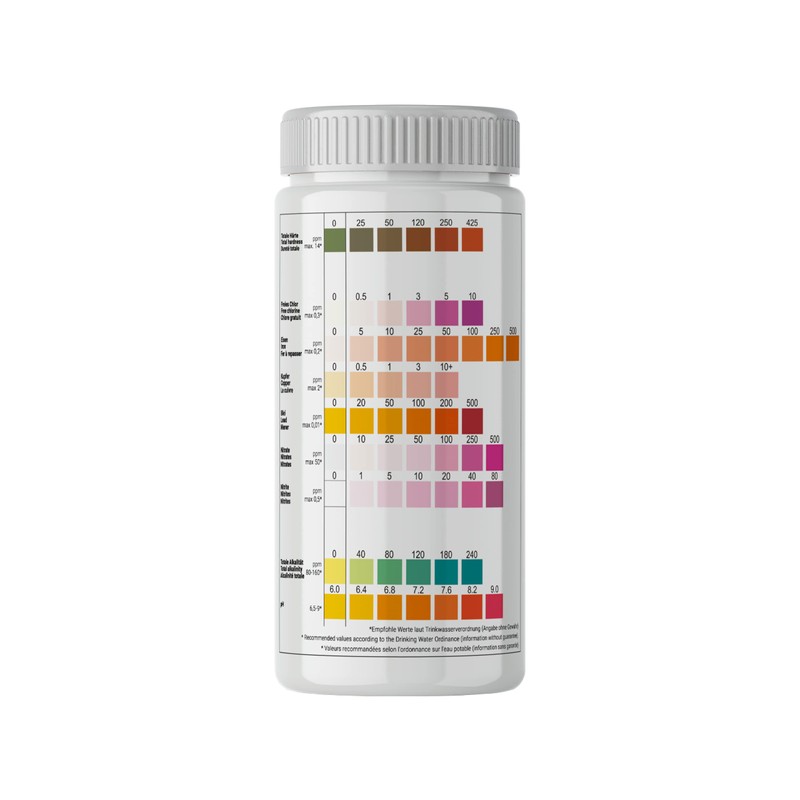 9-in-1 Drinking Water Test Strips - Water Tester Pack of