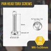 DTGN M6x30mm Pan Head Torx Security Screw - 10Pack -