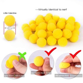 Yosoo Pack of 100 Balls Refill Compatible Ball Dart Balls for Nerf Rivals Zeus MXV-1200 Apollo XV-700 Blaster