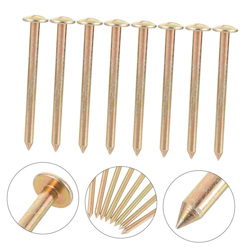 Kisangel 8pcs Stainless Steel Survey Stakes for Accurate Property Line