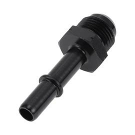 INFINAUTO Fuel Line Connector 8AN Male to Female with 3/8Npt Automotive Quick-Disconnect EFI Fitting Union Swivel Pipe Adapter Aluminum Black 1 Pc