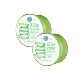 NATURE REPUBLIC Soothing And Moisture Aloe Vera 92% Soothing Gel, 300ml*2