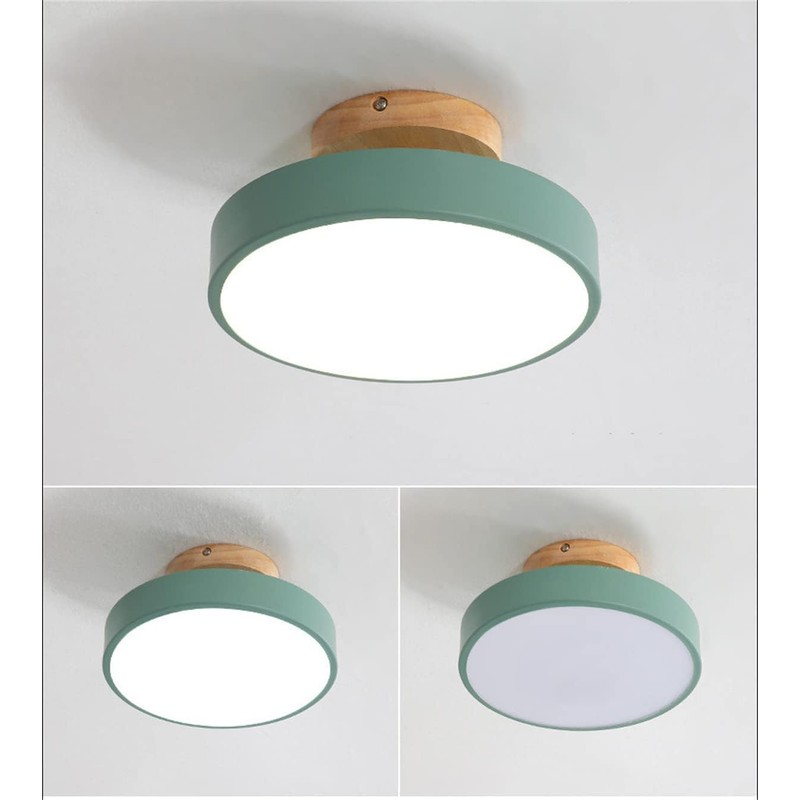 GHiycotdl Led Ceiling Light,3 Color Temperature 3000/4000/6000K,Modern Wood Flush Mount