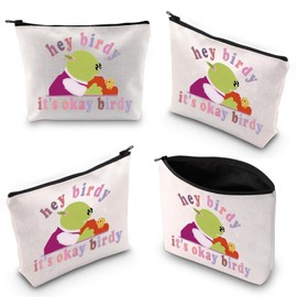 Mona Naanalan Makeup Bag Cartoon Gift Princess Mona Meme Hey Birdy Its Okay Birdy Zipper Pouch (Hey Birdy It's Okay Birdy 2uk)