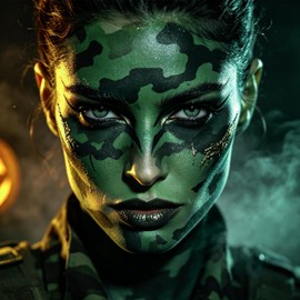 Green Face Body Paint, Water Based Face Painting Cream Makeup
