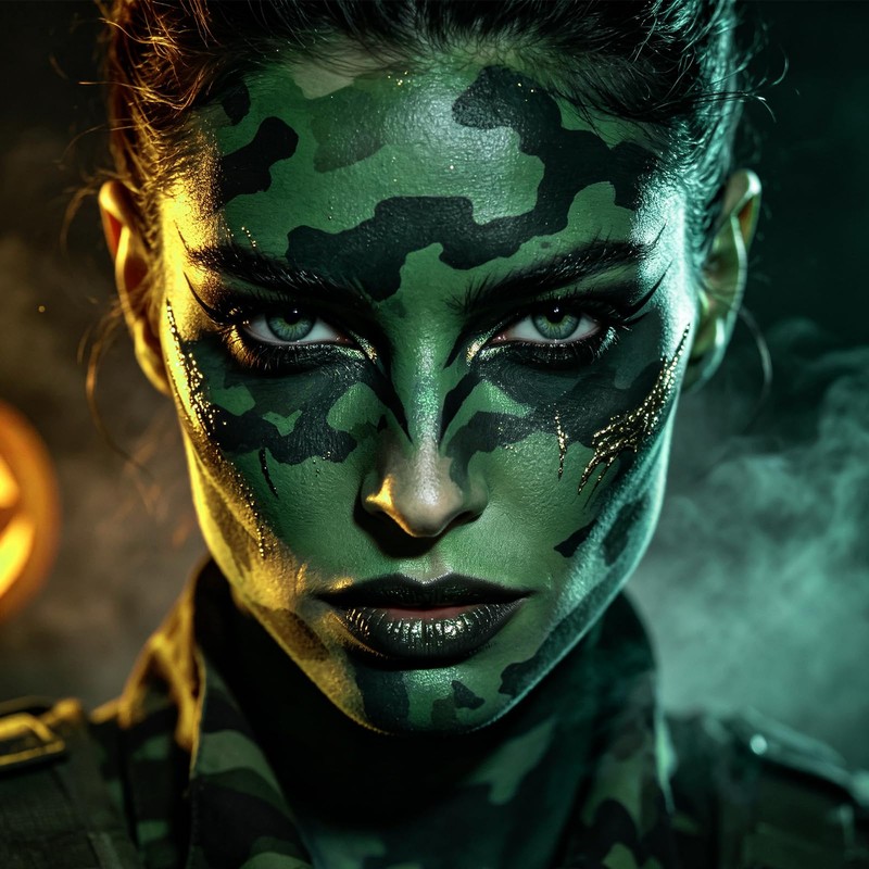 Green Face Body Paint, Water Based Face Painting Cream Makeup