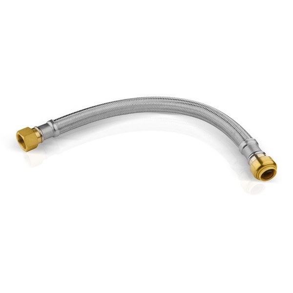 Foskan 1 Pack Foskan 15-Inch Flexible Water Heater Connector Hose,with