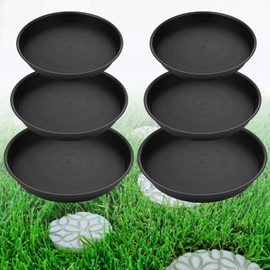 6 Pcs Bigger Round Stepping Stone Mold, 3 Size Cement Molds for Concrete, 10.63" 11.81" 12.99" Thicken Plastic Concrete Molds for Casting Garden Pavement and Stepping Stones Outdoor Walkway
