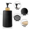 2 Pack Glass Small Soap Dispenser with Tray for Bathroom