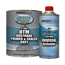 Speedokote DTM 2.1 voc Grey Urethane Primer & Sealer gallon kit, 4:1 mix, SS-2000G/SMR-222