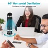DR.PREPARE Oscillating Tower Fan, Desk Table Fan with 3 Speeds,