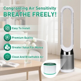 Air Purifier Filter Compatible with Dyson HP02 HP01 HP00 Pure Hot + Cool Link,HEPA Carbon Filter 3-in-1 High Efficiency HEPA Core Mini Replacement (1)