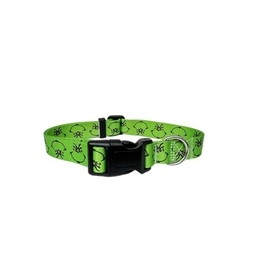 Christmas Dog Collar Cat Collar - Green Christmas Puppy Collar with Buckle - Adjustable Holiday Pet Collars for Small Medium Large Dogs Cats - M