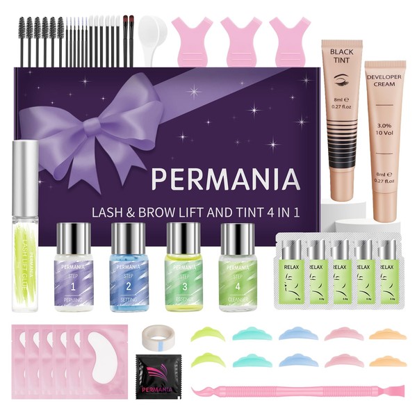 PERMANIA Lash Lift and Tint Kit, 2025 New Upgraded Lash