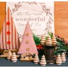 Mini Wooden Christmas Tree 1-1/4 inch, Pack of 10 Unfinished