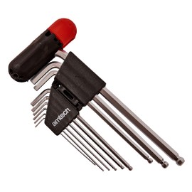 Amtech I9036 9 Piece Extra Long Ball end hex Key Set