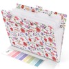 SKYDUE Accordion File Organizer, Floral Expanding File Folders with 5