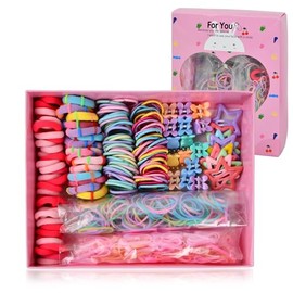 875 Pcs Mini Ligas Para El Cabello Pinzas Niñas Accesorios, Accesorios Para Niñas Cabello Ligas Para Cabello Niña, Set para Peinado de Pasadores y donas, Clips Hairband Sets