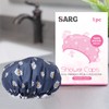 SARG Premium Double Layer Shower Cap for Women with Unique