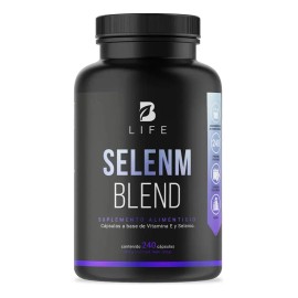 Selenio Vitamina 240 Cápsulas 500 Antioxidantes Protección Celular Bienestar Diario Hombres Mujeres Hasta Meses Consumo Selenm Blend Life