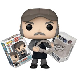 Funko Jaws 50th Anniversary - Quint with Shark Teeth +ToyBop Protector: Retro Pop! Movies Vinyl Figure (Bundled with Pro-Deluxe Pop Protector Collector Case Box Gift Set)