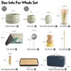 MAKOUYU 12 Pcs Matcha whisk Set,15 OZ,Japanese Matcha Set,With 2