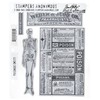 Stampers Anonymous CMS-171 Tim Holtz Cling Rubber Stamp Set, Poisonous
