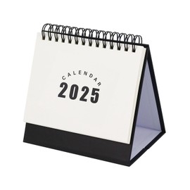 Mini Desk Calendar 2024-2025,Standing Desk Calendar from Jul.2024 to Dec.2025 18 Months Small Desk Calendar 2024-2025,Flip Calendar for Desk (White&Black)