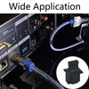 PDETVEO 20PCS RJ45 Port Dust Covers, Plastic Network Protector Caps