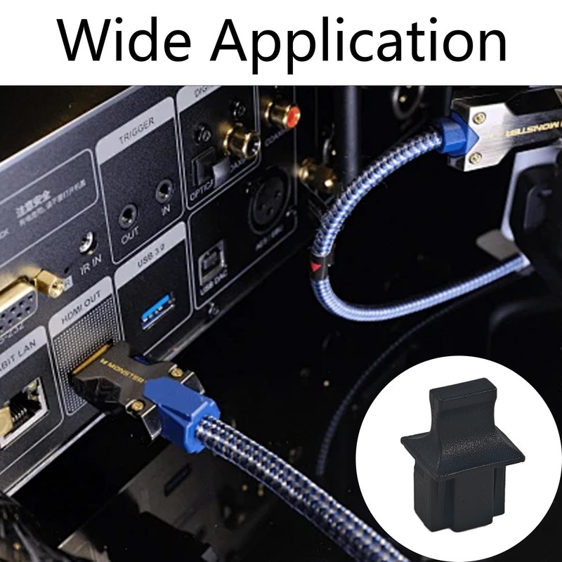 PDETVEO 20PCS RJ45 Port Dust Covers, Plastic Network Protector Caps