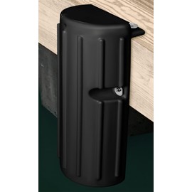 Dock Bumper Fender,Boat Dock Bumpers for Edge or Side,Marine Fender Guard Vertical Protection,Durable Construction,Include Mounting Hardware,Black