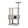 LONABR Cat Tree Condo Pet Furniture Multi-Level Kitten Activity Tower