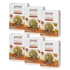 Jovial Einkorn 100% Organic Whole Wheat Fusilli - Einkorn Pasta, High Protein, Non-GMO, USDA Certified Organic, Lower Carb, Delicious Pasta Made in Italy - 12 Oz, 6 Pack