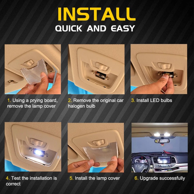 BMTxms 31MM Festoon DE3175 LED Interior Map Light Bulb DE3425