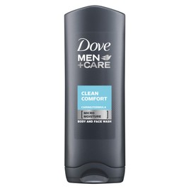 Dove Men Care Body & Face Wash, Clean Comfort - 13.5 Fl Oz / 400 mL X 6 Pack Case, Made in Germany