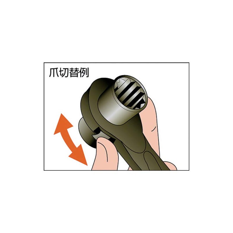 Super RN2127 Double-ended Ratchet Wrench (Claw Type), Hex Opposite Side: