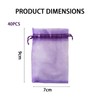 40 Pcs Empty Lavender Bags, Small Drawstring Pouch Small Mesh