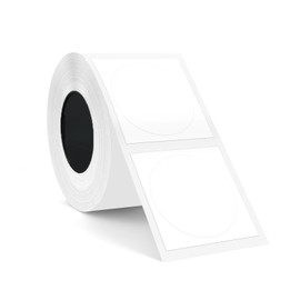 SUPVAN Katasymbol T50M Pro Label Tape Paper, Waterproof Labels for Home, School, Office, Diameter 30 mm, 210 Labels/Roll (White)