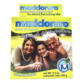 Cloruro de Magnesio Maxicloruro en Polvo, 100g, con Sabor a Hierbabuena