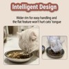 PEDAY 18/8 Stainless Steel Cat Bowls, Whisker Friendly, Human Grade,
