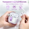 RFUNGUANGO (with Safety Lock) Transparent Protective case for Airpods 4th