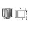 M&G DuraVent MandG DuraVent 8-Inch Inner Diameter B-Vent High-Wind Cap