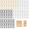 TIESOME 120 Sets Hook and Eye Closures for Clothing (Black,