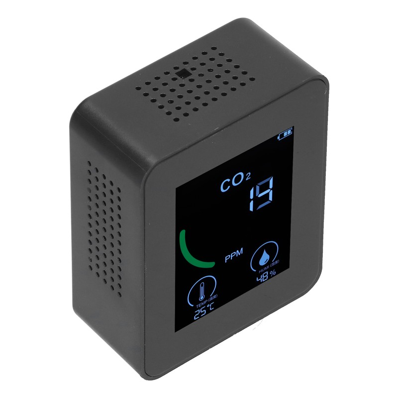 Air Quality Detector Digital USB Charging Carbon Dioxide Monitor Temperature