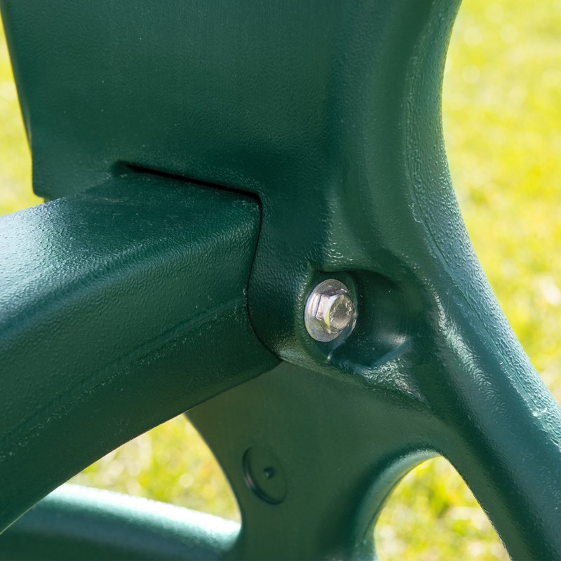 Gorilla Playsets 04-0037-G Dual Ride Glider Back-to-Back Tandem Swing, Green,