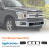 JeCar Black Front Bumper Cover Grille Trim Guards for 2018-2020