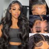 Beworthair 13x6 Body Wave Lace Front Wigs Human Hair Pre