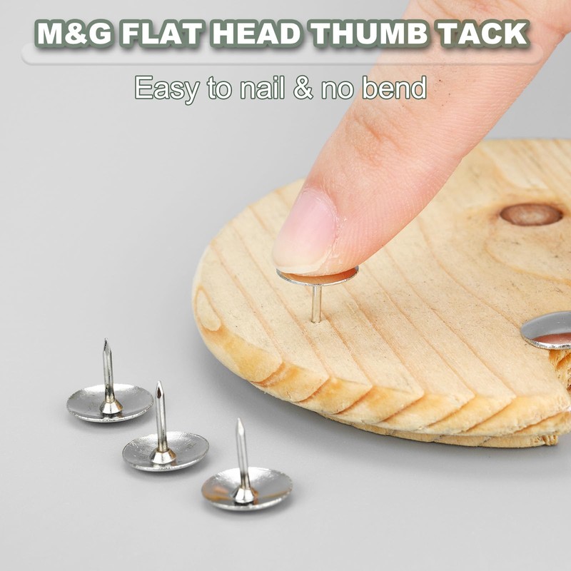 M&G 200 pcs Thumb Tacks, Push Pins Thumbtacks Strong Pushpins