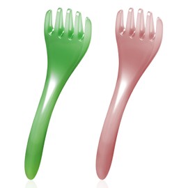 TEAONE Manual Head Massager, 2 PCS Scalp Massage Tool for Hair, Neck Relaxation, Body SPA (Five Claw Design)